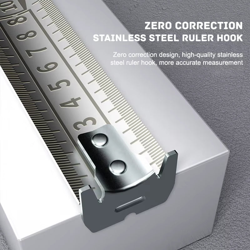 Metric Tape Measure - Stainless Steel, Anti-Corrosion, Retractable Ruler with Hollow Design for Woodworking Measurements (3/5/7.5M)